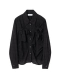 Ribbon Tie Shirt [Black]