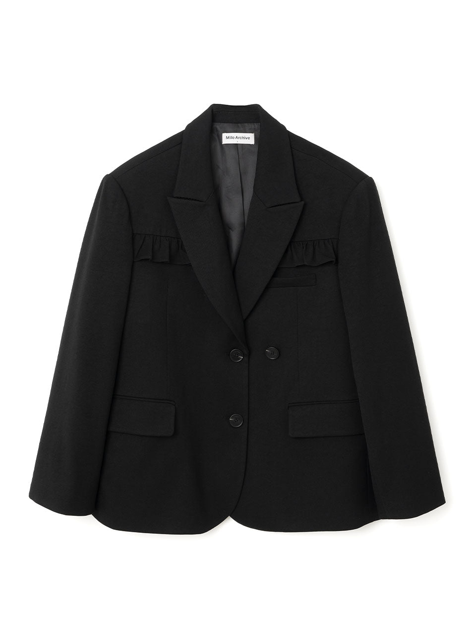 Ruffle Daddy Blazer [Black]
